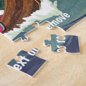 カスタムバイキング船のバイキングが公海を航行している。 ジグソーパズル (側面)