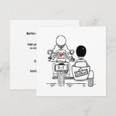 カスタムバイクとサイドカーの夕べ 招待状 (正面/裏面)