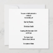 カスタムバイクとシデカ結婚ーの 招待状 (裏面)