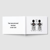 カスタムバイクもしくは自転車に乗る人ツールームズオートバイ結婚ズ ゲストブック (全面)