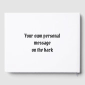 カスタムバイクもしくは自転車に乗る人ツールームズオートバイ結婚ズ ゲストブック (裏面)