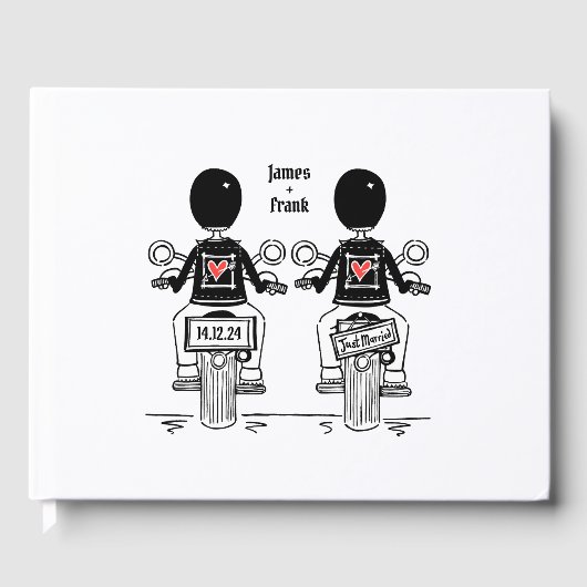 カスタムバイクもしくは自転車に乗る人ツールームズオートバイ結婚ズ ゲストブック (正面)