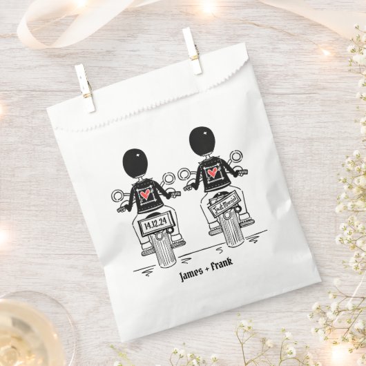 カスタムバイクもしくは自転車に乗る人ツールームズオートバイ結婚ズ フェイバーバッグ (クリップ留めされた状態)