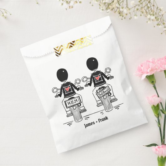 カスタムバイクもしくは自転車に乗る人ツールームズオートバイ結婚ズ フェイバーバッグ (封をした状態)
