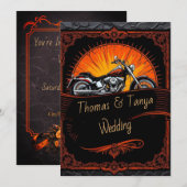 カスタムバイクウェディング招待状 招待状 (正面/裏面)