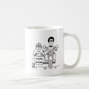 カスタムバイク&シデカ結婚ルのギフトマグ コーヒーマグカップ