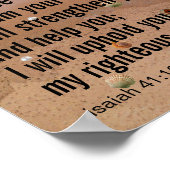 カスタムバイブル感動的バースビーチ ポスター (角)