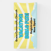 カスタムバケーションバイブルおもしろいサニーバナー 横断幕 (縦)