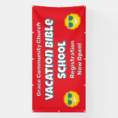 カスタムバケーションバイブルスクールサンシャインバナー 横断幕 (縦)
