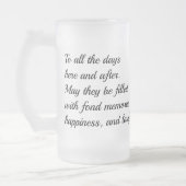 カスタムバケーション写真パーソナライズされたビールすり付きマグカップ フロストグラスビールジョッキ (左)