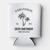 カスタムバケーション20th 30th 40th 50th誕生日分隊 缶クーラー (正面)