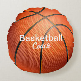 カスタムバスケのコーチ記念 ラウンドクッション