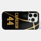 カスタムバスケの電話ケパーソナライズされたース名 Case-Mate iPhoneケース (裏面 (横))