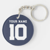 カスタムバスケットチーム |名前 |数値 キーホルダー (裏面)
