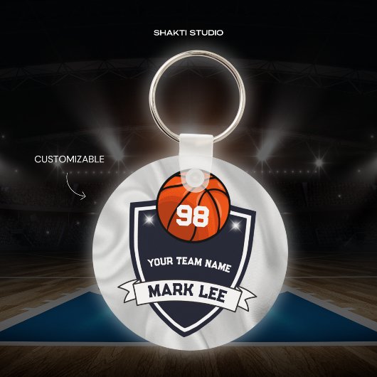 カスタムバスケットボールスポーツチームキーチェーン キーホルダー