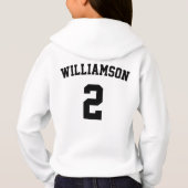 カスタムバスケットボールチーム名、選手の名前と番号 (裏面)