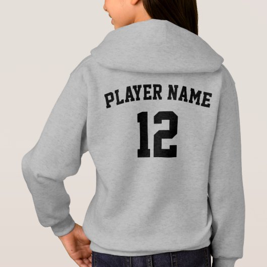 カスタムバスケットボールチーム名、選手の名前と番号 (裏面)