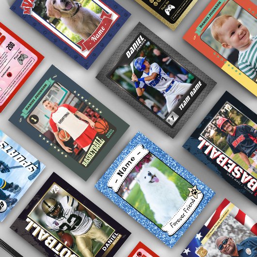 カスタムバスケットボールトレーディングカード、漫画ボールカード コーリングカード