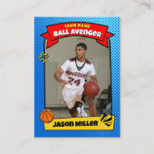 カスタムバスケットボールトレーディングカード、漫画ボールカード コーリングカード (正面)