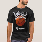 カスタムバスケットボールネームグッズ Tシャツ (正面)
