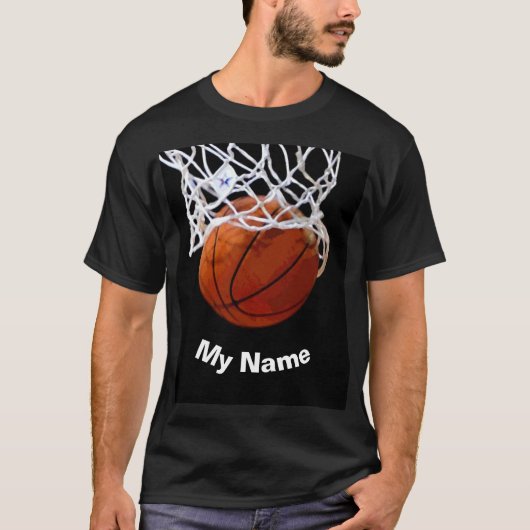 カスタムバスケットボールネームグッズ Tシャツ (正面)
