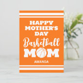 カスタムバスケットボールマママザーズデイフォトフラットカード (スタンド正面)