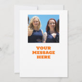 カスタムバスケットボールマママザーズデイフォトフラットカード (裏面)