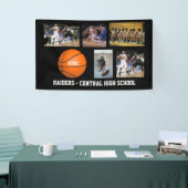 カスタムバスケットボール写真選手チーム名年 横断幕 (トレードショー)