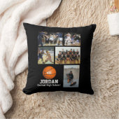 カスタムバスケットボール写真部名チーム番号 クッション (ブランケット)