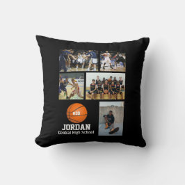 カスタムバスケットボール写真部名チーム番号 クッション