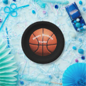 カスタムバスケットボール名 ペーパープレート (パーティー)