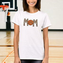 カスタムバスケットボール MOM / バスケットボールマザー ゲームデー Tシャツ