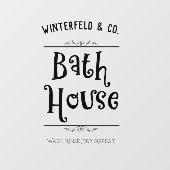 カスタムバスハウスラバトリーウォッシュリンス乾式リピート ウィンドウサイン (シート)