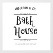 カスタムバスハウスラバトリーウォッシュリンス乾式リピート ウィンドウサイン (シート)