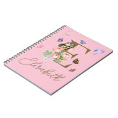 カスタムバタフライイニシャル手帳 ノートブック (左側)