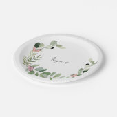 カスタムバタフライベビーシャワー ペーパープレート (アングル)