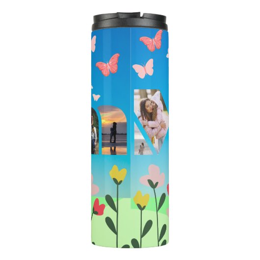 カスタムバタフライママ熱タンブラー タンブラー (裏面)