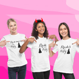 カスタムバチいけなェロレットパーティーの花嫁メイド Tシャツ