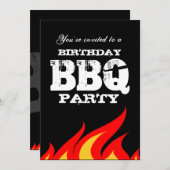 カスタムバックヤードBBQバースデーパーティ招待状 招待状 (正面/裏面)