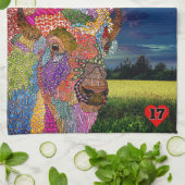 カスタムバッファローアメリカンバイソンキッチンタオル キッチンタオル (折り畳み)