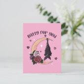 カスタムバティのためにあなたバロウィーンバレンタイン ポストカード (スタンド正面)