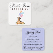 カスタムバトル生まれバン・ビジネス・カード スクエア名刺 (正面/裏面)