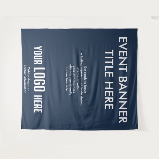 カスタムバナーシンプルロゴ看板 タペストリー (正面(横))