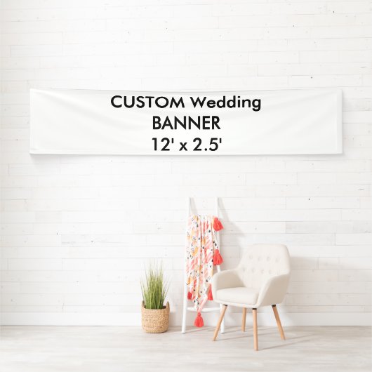 カスタムバナー12' x 2.5' 横断幕 (インサイチュ)
