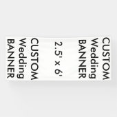 カスタムバナー2.5' x 6' 横断幕 (横)