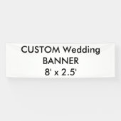 カスタムバナー8' x 2.5' 横断幕 (横)