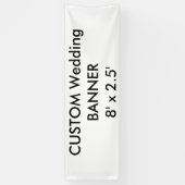 カスタムバナー8' x 2.5' 横断幕 (縦)