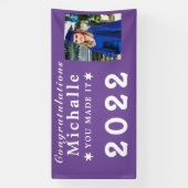 カスタムバナー、パーソナライズされた写真卒業 横断幕 (縦)