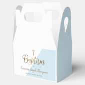 カスタムバプティスブルー男の赤ちゃんビープボックス フェイバーボックス (オープン)