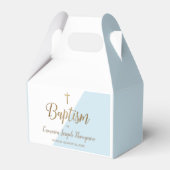 カスタムバプティスブルー男の赤ちゃんビープボックス フェイバーボックス (正面サイド)